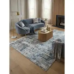 Netto Marken-Discount Teppich PARMA-Sorbolo, abstrakt, Dunkelblau, 160 x 230 cm Angebot