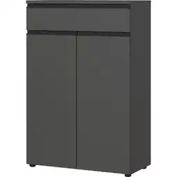 Netto Marken-Discount Aktenschrank mit Schublade Soft-Close 81x120x40 cm Graphit Angebot