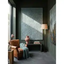 Netto Marken-Discount Wollteppich geometrisch Entenei-Blau 120 x 170 cm - LEVEN Kadima Angebot