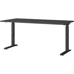 Netto Marken-Discount Schreibtisch höheneinstellbar Stuttgart 68-91cm Graphit 160x80cm, C-Fuß Angebot