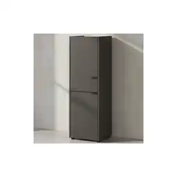 Netto Marken-Discount Midischrank mit Schublade aus Eiche-Optik mit Soft-Close-Funktion, Grau-Beige 34x34x111 cm Angebot