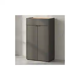 Netto Marken-Discount Kommode Kratzfest Eiche Schublade Bad AVIS, Grau-Beige 60x34x98 cm Angebot