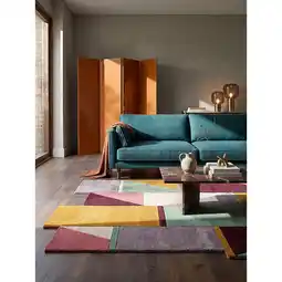 Netto Marken-Discount Wollteppich geometrisch Pastell-Bunt 150 x 240 cm - HALLEIN Kadima Angebot