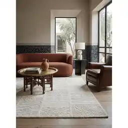 Netto Marken-Discount Teppich Wollmischung Weiß 200 x 300 cm - CARVE Kadima Design Angebot