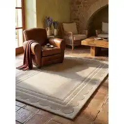 Netto Marken-Discount Wollteppich geometrisch Beige 160 x 230 cm - WENSUM Kadima Design Angebot