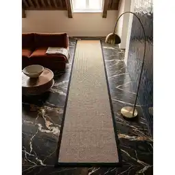 Netto Marken-Discount Läufer Jute Braun-Schwarz 60 x 800 cm - TRENT Kadima Design Angebot