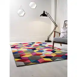 Netto Marken-Discount Teppich strapazierfähig Bunt 120 x 170 cm - MEON Kadima Design Angebot