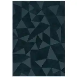 Netto Marken-Discount Wollteppich Hoch-Tief Petrol 200 x 290 cm - DEBEN Kadima Design Angebot