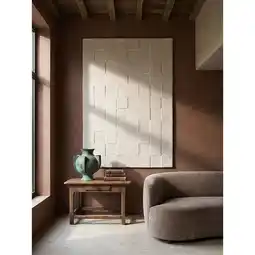 Netto Marken-Discount Wollteppich Hoch-Tief Elfenbein 160 x 230 cm - DEBEN Kadima Design Angebot