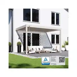 Netto Marken-Discount Weide Deluxe Wand-Pergola Voll-Aluminium 3x4m mit Lamellendach Ivory Sand? Angebot