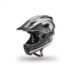 Netto Marken-Discount Rockbros Kinder Fahrradhelm mit Kinnschutz Schwarz / Grau S Angebot