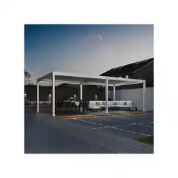 Netto Marken-Discount Weide E-Deluxe Plus elektrische Pergola Voll-Aluminium 4x8m mit Lamellendach weiß? Angebot