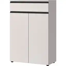 Netto Marken-Discount Aktenschrank mit Schublade Soft-Close 81x120x40 cm Greige Angebot