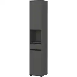 Netto Marken-Discount Hochschrank HAMBURG Soft-Close Modern 33x181x34 cm Graphit Angebot