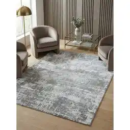 Netto Marken-Discount Teppich PARMA-Sorbolo, abstrakt, Silbergrau, 120 x 170 cm Angebot