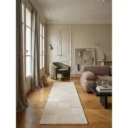 Netto Marken-Discount Läufer kariert Natur 60 x 230 cm - DEBEN Kadima Design Angebot