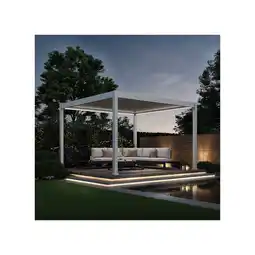 Netto Marken-Discount Weide E-Deluxe elektrische Pergola Voll-Aluminium 3,6x4m mit Lamellendach weiß? Angebot