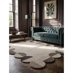 Netto Marken-Discount Wollteppich Kurzflor Natur 200 x 290 cm - HALLEIN Kadima Design Angebot