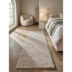 Netto Marken-Discount Läufer Wollmischung Beige 60 x 230 cm - MEDWAY Kadima Design Angebot