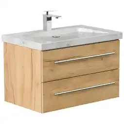Netto Marken-Discount Badmöbel Marmor Carrara White YAMO 75 cm 1 Hahnloch SoftClose in versch. Ausführungen Angebot