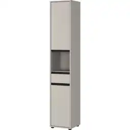 Netto Marken-Discount Hochschrank HAMBURG Soft-Close Modern 33x181x34 cm Steingrau Angebot