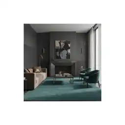 Netto Marken-Discount Wollteppich handgewebt STOW, mit Bordüre, Türkis, 200 x 290 cm Angebot