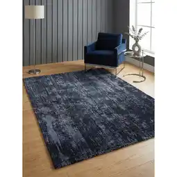 Netto Marken-Discount Teppich TIBER-Rom, abstrakt, Dunkelblau, 200 x 290 cm Angebot