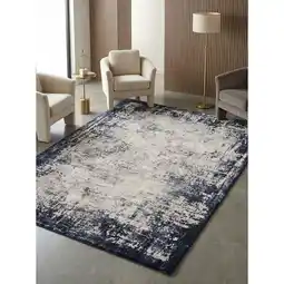Netto Marken-Discount Teppich TIBER-Rieti, abstrakt, Dunkelblau, 200 x 290 cm Angebot