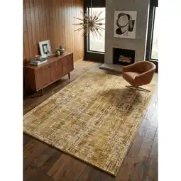Netto Marken-Discount Teppich TIBER-Rom, abstrakt, Senfgelb, 200 x 290 cm Angebot