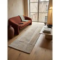 Netto Marken-Discount Läufer Kurzflor Natur 80 x 300 cm - EDALE Kadima Design Angebot