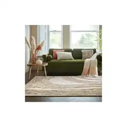 Netto Marken-Discount Wollteppich abstrakt Natur-Orange 80 x 150 cm - HUMBER Kadima Design Angebot