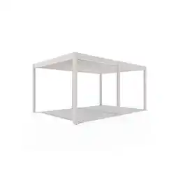 Netto Marken-Discount Weide E-Deluxe elektrische Pergola Voll-Aluminium 3,6x5,3m mit Lamellendach Ivory Sand? Angebot