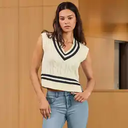 NKD Damen-Pullunder mit Zopfstrickmuster Angebot