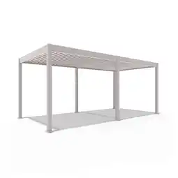 Netto Marken-Discount Weide E-Deluxe elektrische Pergola Voll-Aluminium 3x6m mit Lamellendach Ivory Sand? Angebot