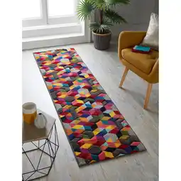 Netto Marken-Discount Läufer strapazierfähig Bunt 66 x 230 cm - MEON Kadima Design Angebot