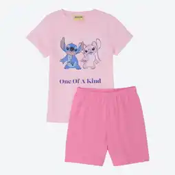 NKD Lilo & Stitch Kinder-Mädchen-Shorty aus Baumwolle, 2-teilig Angebot