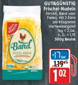 Edeka GUT&GÜNSTIG Frischei-Nudeln Angebot