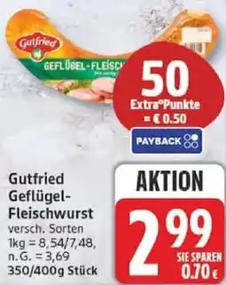 Edeka Gutfried Geflügel Fleischwurst Angebot