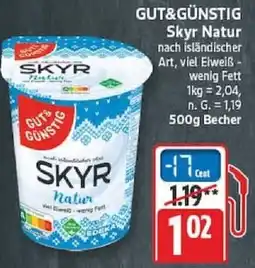 Edeka GUT&GÜNSTIG Skyr Natur Angebot