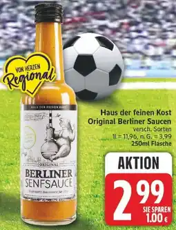 Edeka Haus der feinen Kost Original Berliner Saucen Angebot