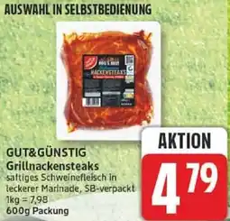 Edeka GUT&GÜNSTIG Grillnackensteaks Angebot