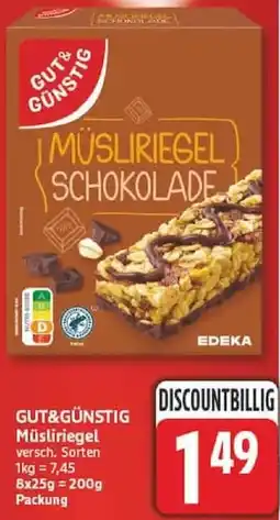 Edeka GUT&GÜNSTIG Müsliriegel Angebot