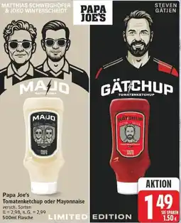 Edeka Papa Joe's Tomatenketchup oder Mayonnaise Angebot