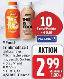 Edeka YFood Trinkmahlzeit Angebot