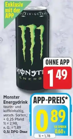 Edeka Monster Energydrink Angebot