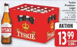 Edeka Tyskie Premium Lager Angebot