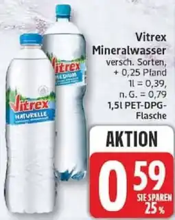 Edeka Vitrex Mineralwasser Angebot