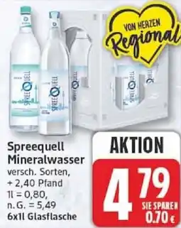 Edeka Spreequell Mineralwasser Angebot