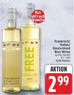 Edeka Frankreich/ Italien/ Deutschland Bree Weine Angebot