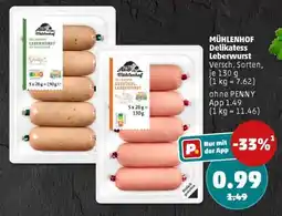 PENNY MÜHLENHOF Delikatess Leberwurst Angebot
